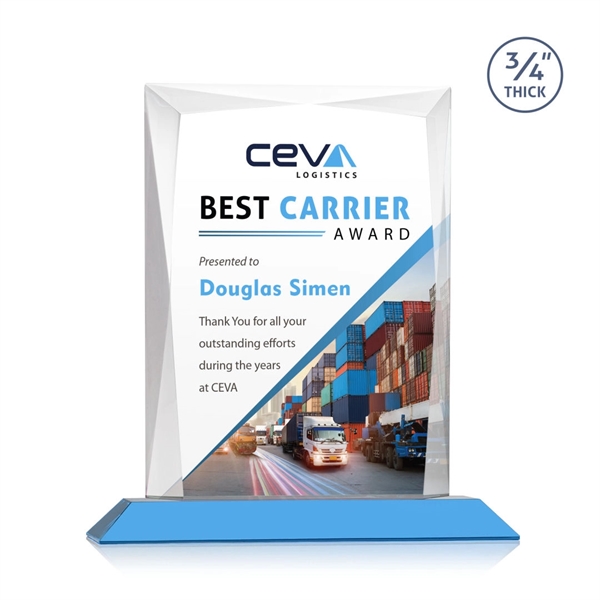 Rectangular shape starfire color VividPrint™ award on a clear or colored... from ASI 84592 St Regis Group / St Regis