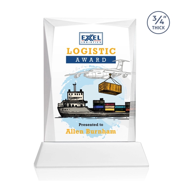 Rectangular shape starfire color VividPrint™ award on a clear or colored... from ASI 84592 St Regis Group / St Regis