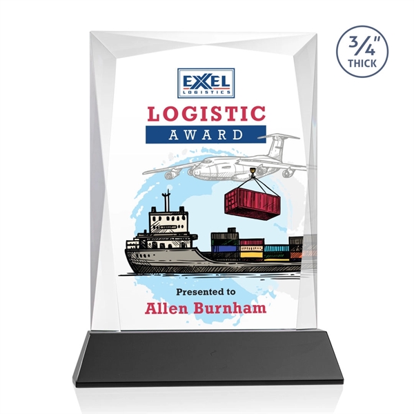 Rectangular shape starfire color VividPrint™ award on a clear or colored... from ASI 84592 St Regis Group / St Regis
