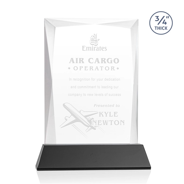 Rectangular shape starfire color award on a clear or colored Newhaven... from ASI 84592 St Regis Group / St Regis