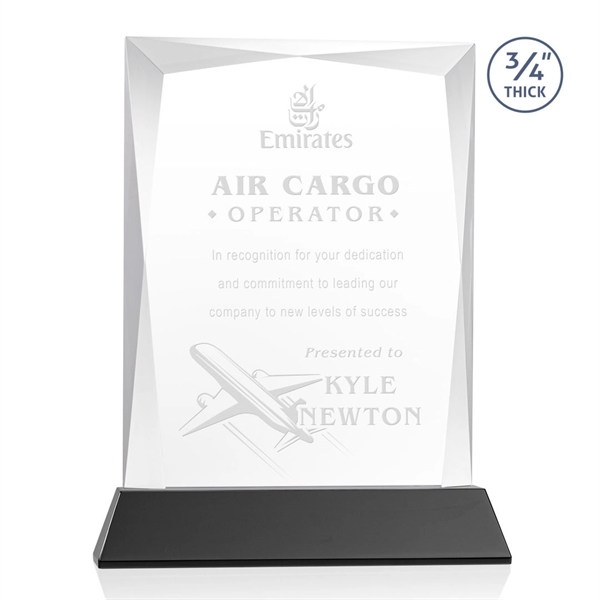 Rectangular shape starfire color award on a clear or colored Newhaven... from ASI 84592 St Regis Group / St Regis