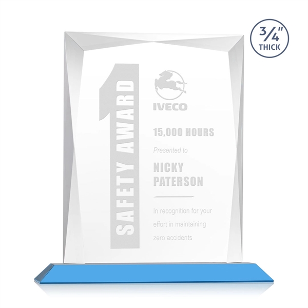 Rectangular shape starfire color award on a clear or colored base.... from ASI 84592 St Regis Group / St Regis