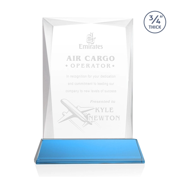 Rectangular shape starfire color award on a clear or colored Newhaven... from ASI 84592 St Regis Group / St Regis