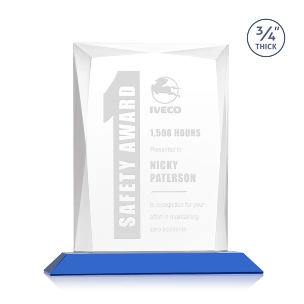 Rectangular shape starfire color award on a clear or colored base.... from ASI 84592 St Regis Group / St Regis