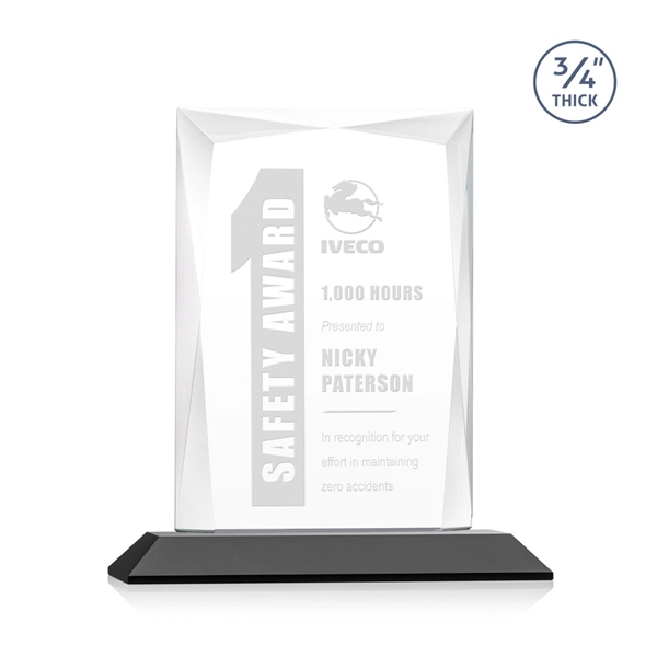 Rectangular shape starfire color award on a clear or colored base.... from ASI 84592 St Regis Group / St Regis