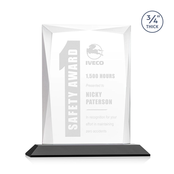 Rectangular shape starfire color award on a clear or colored base.... from ASI 84592 St Regis Group / St Regis