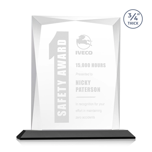 Rectangular shape starfire color award on a clear or colored base.... from ASI 84592 St Regis Group / St Regis