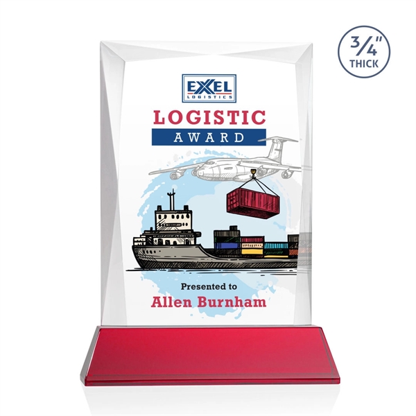 Rectangular shape starfire color VividPrint™ award on a clear or colored... from ASI 84592 St Regis Group / St Regis