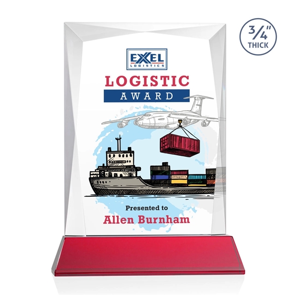Rectangular shape starfire color VividPrint™ award on a clear or colored... from ASI 84592 St Regis Group / St Regis