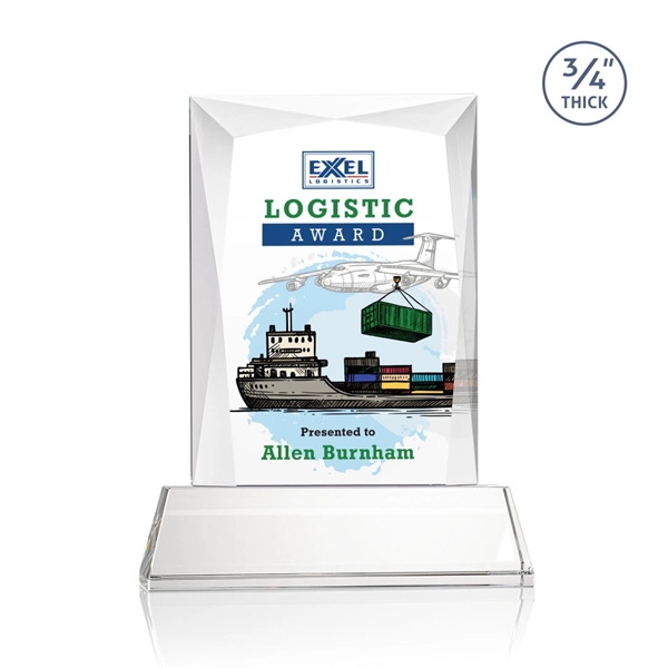 Rectangular shape starfire color VividPrint™ award on a clear or colored... from ASI 84592 St Regis Group / St Regis