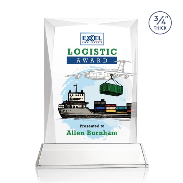 Rectangular shape starfire color VividPrint™ award on a clear or colored... from ASI 84592 St Regis Group / St Regis