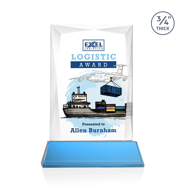 Rectangular shape starfire color VividPrint™ award on a clear or colored... from ASI 84592 St Regis Group / St Regis