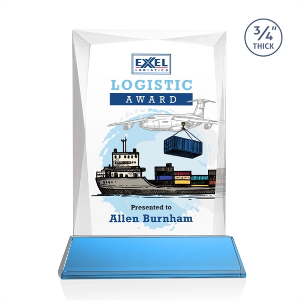 Rectangular shape starfire color VividPrint™ award on a clear or colored... from ASI 84592 St Regis Group / St Regis