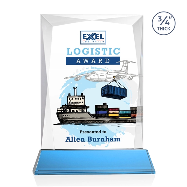 Rectangular shape starfire color VividPrint™ award on a clear or colored... from ASI 84592 St Regis Group / St Regis