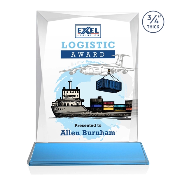 Rectangular shape starfire color VividPrint™ award on a clear or colored... from ASI 84592 St Regis Group / St Regis