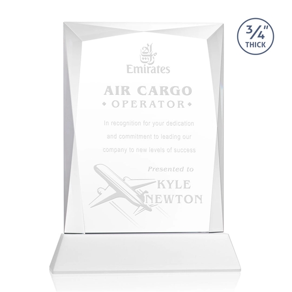 Rectangular shape starfire color award on a clear or colored Newhaven... from ASI 84592 St Regis Group / St Regis