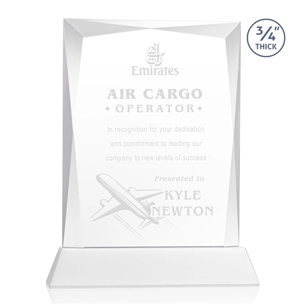 Rectangular shape starfire color award on a clear or colored Newhaven... from ASI 84592 St Regis Group / St Regis