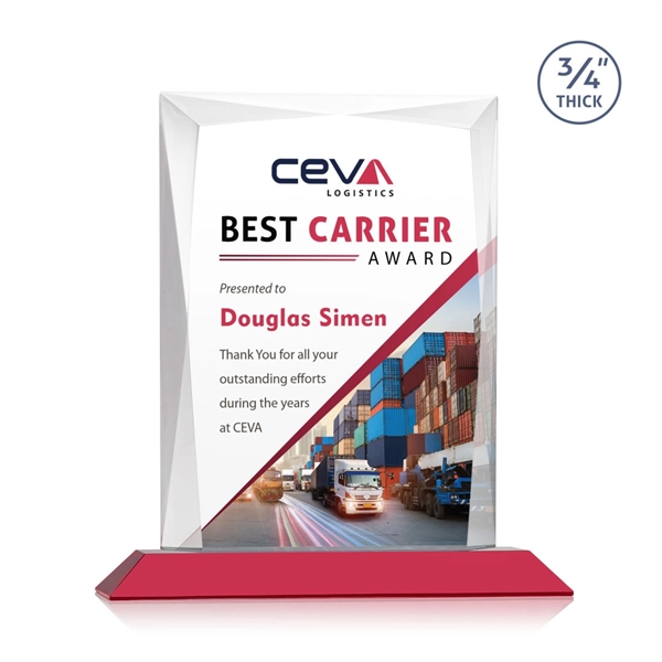 Rectangular shape starfire color VividPrint™ award on a clear or colored... from ASI 84592 St Regis Group / St Regis