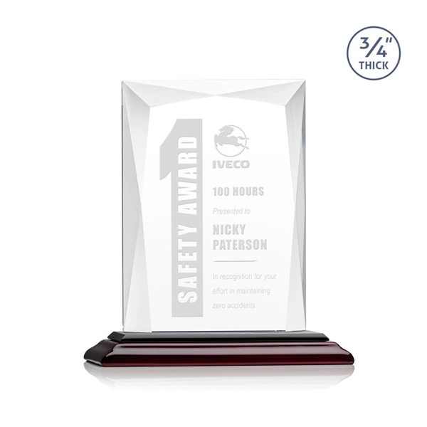 Rectangular shape starfire color award on a clear or colored base.... from ASI 84592 St Regis Group / St Regis