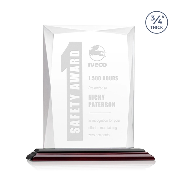 Rectangular shape starfire color award on a clear or colored base.... from ASI 84592 St Regis Group / St Regis