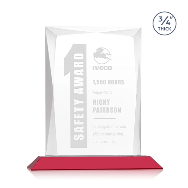 Rectangular shape starfire color award on a clear or colored base.... from ASI 84592 St Regis Group / St Regis