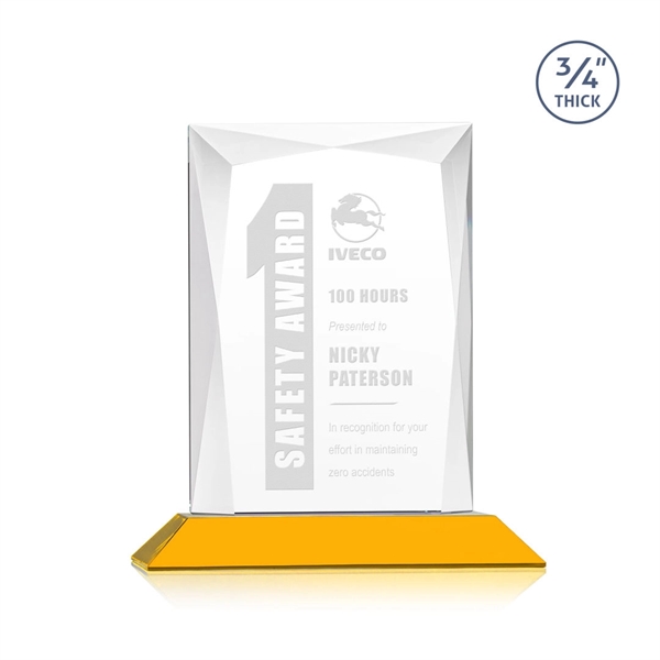 Rectangular shape starfire color award on a clear or colored base.... from ASI 84592 St Regis Group / St Regis