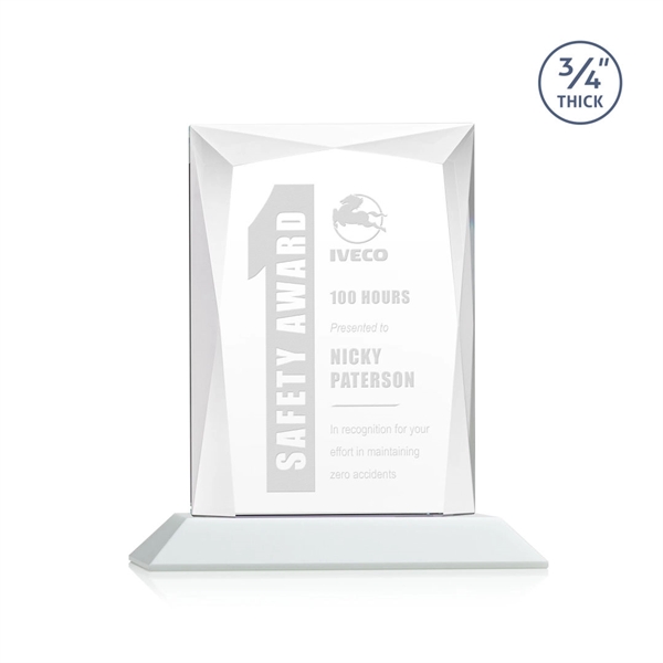 Rectangular shape starfire color award on a clear or colored base.... from ASI 84592 St Regis Group / St Regis