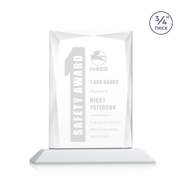 Rectangular shape starfire color award on a clear or colored base.... from ASI 84592 St Regis Group / St Regis