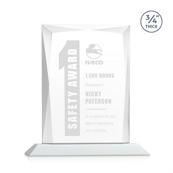 Rectangular shape starfire color award on a clear or colored base.... from ASI 84592 St Regis Group / St Regis