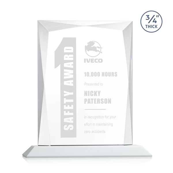 Rectangular shape starfire color award on a clear or colored base.... from ASI 84592 St Regis Group / St Regis