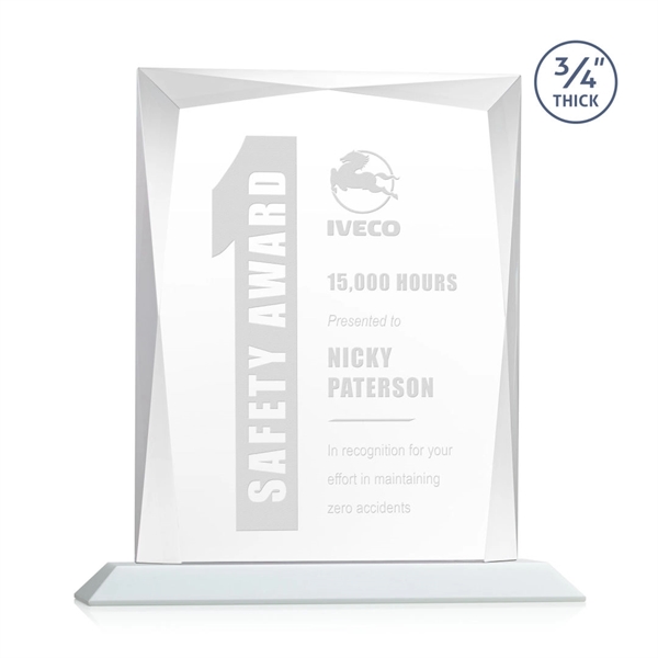 Rectangular shape starfire color award on a clear or colored base.... from ASI 84592 St Regis Group / St Regis