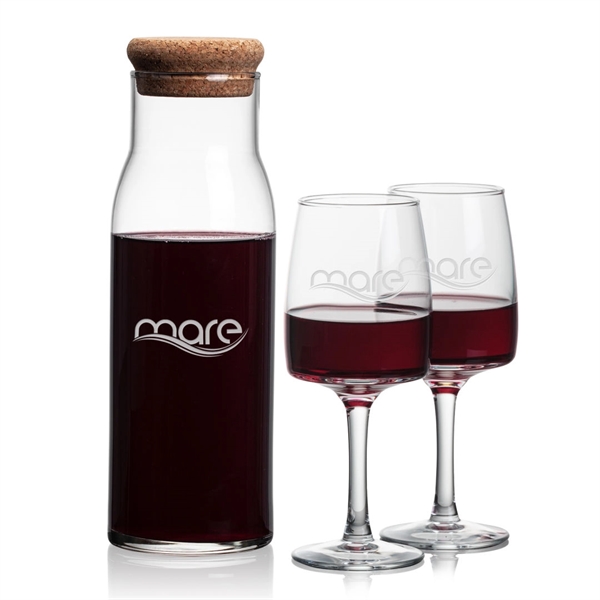 The Aviston 33oz Carafe features a cork lid to serve and... from ASI 84592 St Regis Group