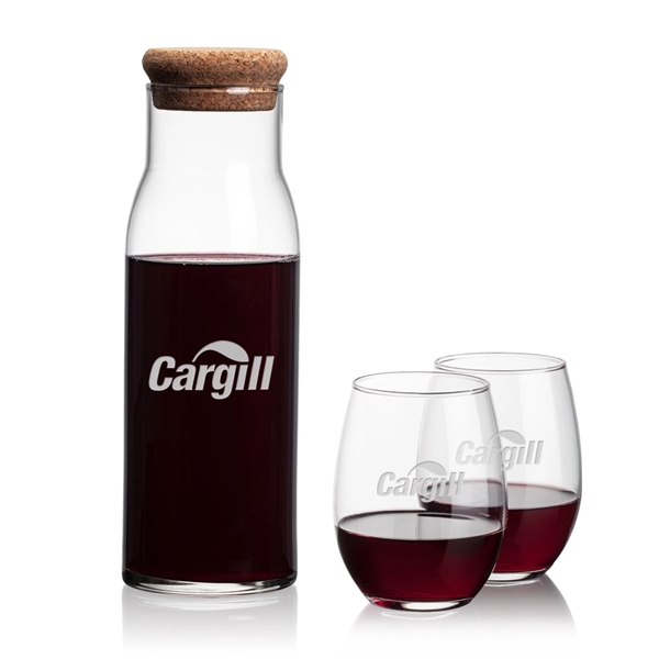The Aviston 33oz Carafe features a cork lid to serve and... from ASI 84592 St Regis Group