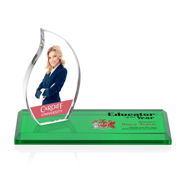 The Northam Flame VividPrint™ features a 4.5" Starfire Crystal Flame mounted... from ASI 84592 St Regis Group / St Regis