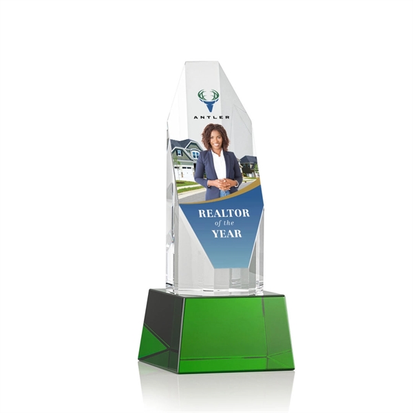 Barrhaven VividPrint™ Award on Base - Green... from ASI 84592 St Regis Group / St Regis