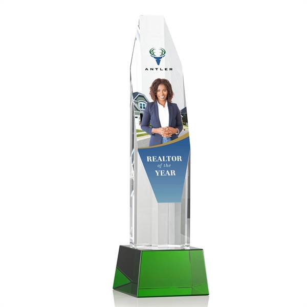 Barrhaven VividPrint™ Award on Base - Green... from ASI 84592 St Regis Group / St Regis