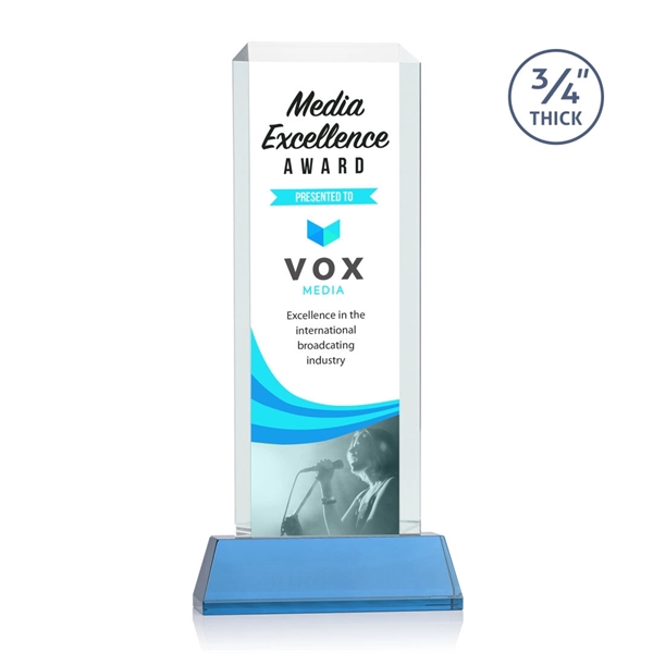 Our Full Color VividPrint Dalton features thick beveled Starfire crystal mounted... from ASI 84592 St Regis Group / St Regis