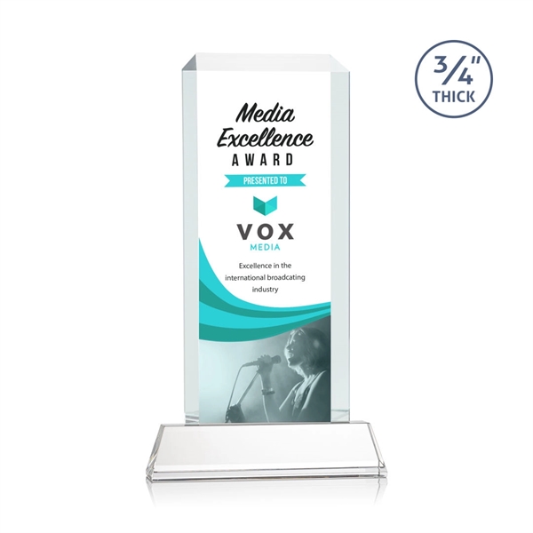 Our Full Color VividPrint Dalton features thick beveled Starfire crystal mounted... from ASI 84592 St Regis Group / St Regis