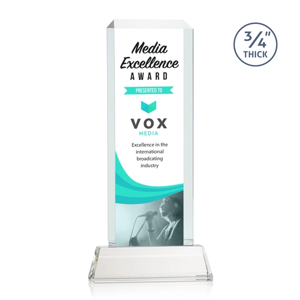Our Full Color VividPrint Dalton features thick beveled Starfire crystal mounted... from ASI 84592 St Regis Group / St Regis
