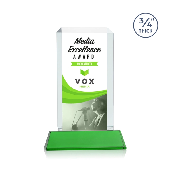 Our Full Color VividPrint Dalton features thick beveled Starfire crystal mounted... from ASI 84592 St Regis Group / St Regis
