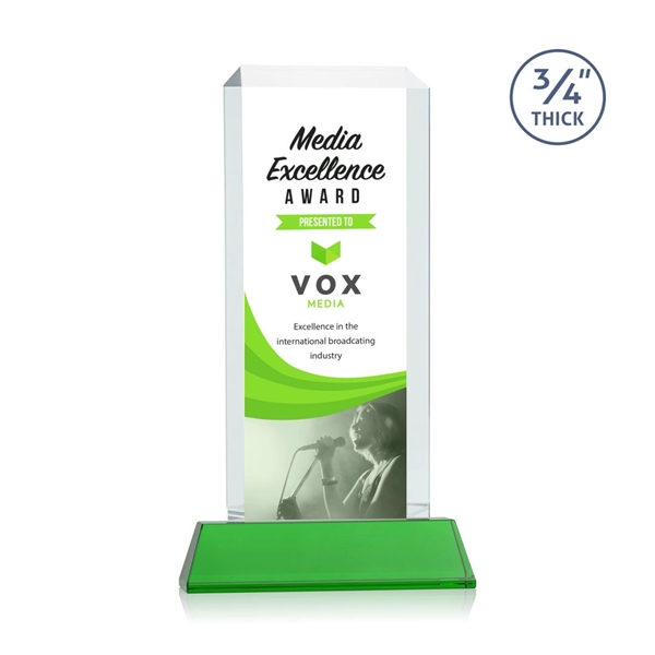 Our Full Color VividPrint Dalton features thick beveled Starfire crystal mounted... from ASI 84592 St Regis Group / St Regis