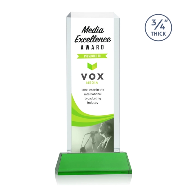 Our Full Color VividPrint Dalton features thick beveled Starfire crystal mounted... from ASI 84592 St Regis Group / St Regis