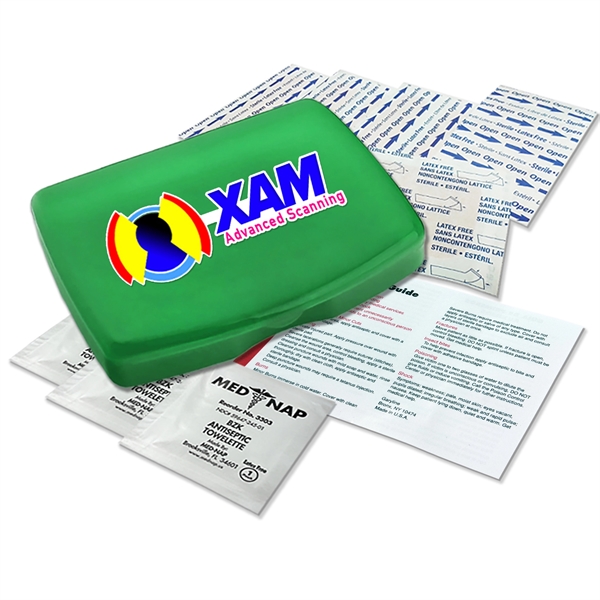 First aid kit in hinge box, with bandages, first aid card... from ASI 55990 Garyline