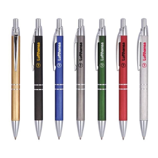 Click-action metal ballpoint pen with imprint option... from ASI 37218 Athena Promo (tm)