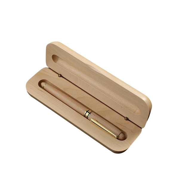 Maple wood gel pen plus 1 color silkscreen imprint or laser... from ASI 37218 Athena Promo (tm)