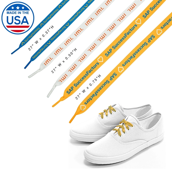 27" Custom Shoelaces... from ASI 31517 Admart Products / Admart Line