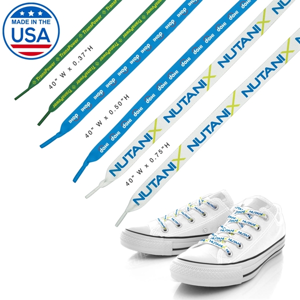 40" Custom Shoelaces... from ASI 31517 Admart Products / Admart Line