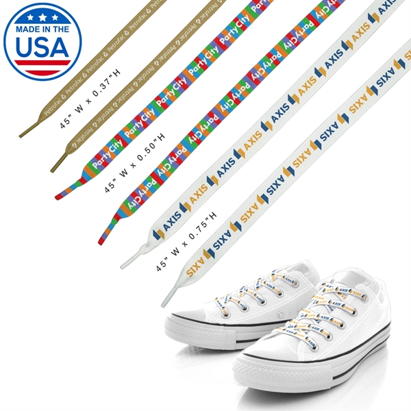 45" Custom Shoelaces... from ASI 31517 Admart Products / Admart Line
