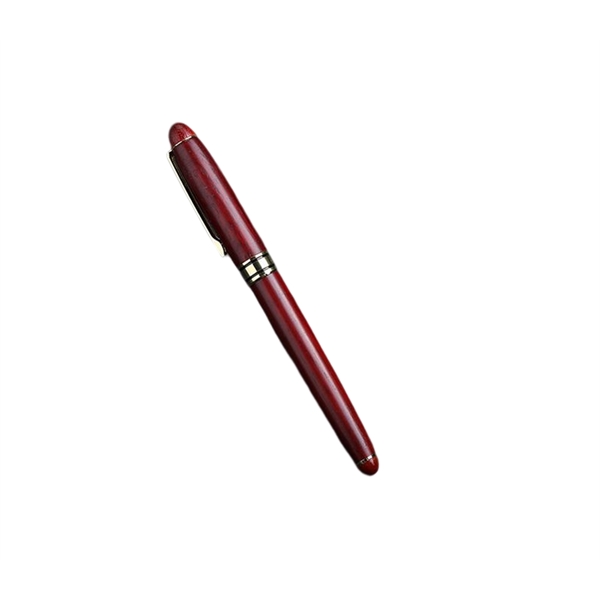 Rosewood gel pen plus 1 color silkscreen imprint or laser engraving... from ASI 37218 Athena Promo (tm)