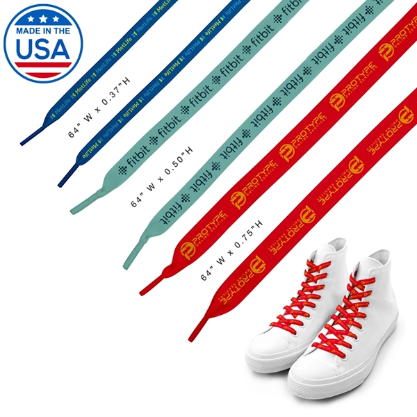 64" Custom Shoelaces... from ASI 31517 Admart Products / Admart Line